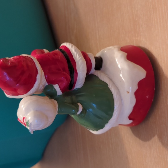 1973 Hong Kong Japan Christmas Santa & Mrs Claus music box rotating WORKS - Picture 4 of 5